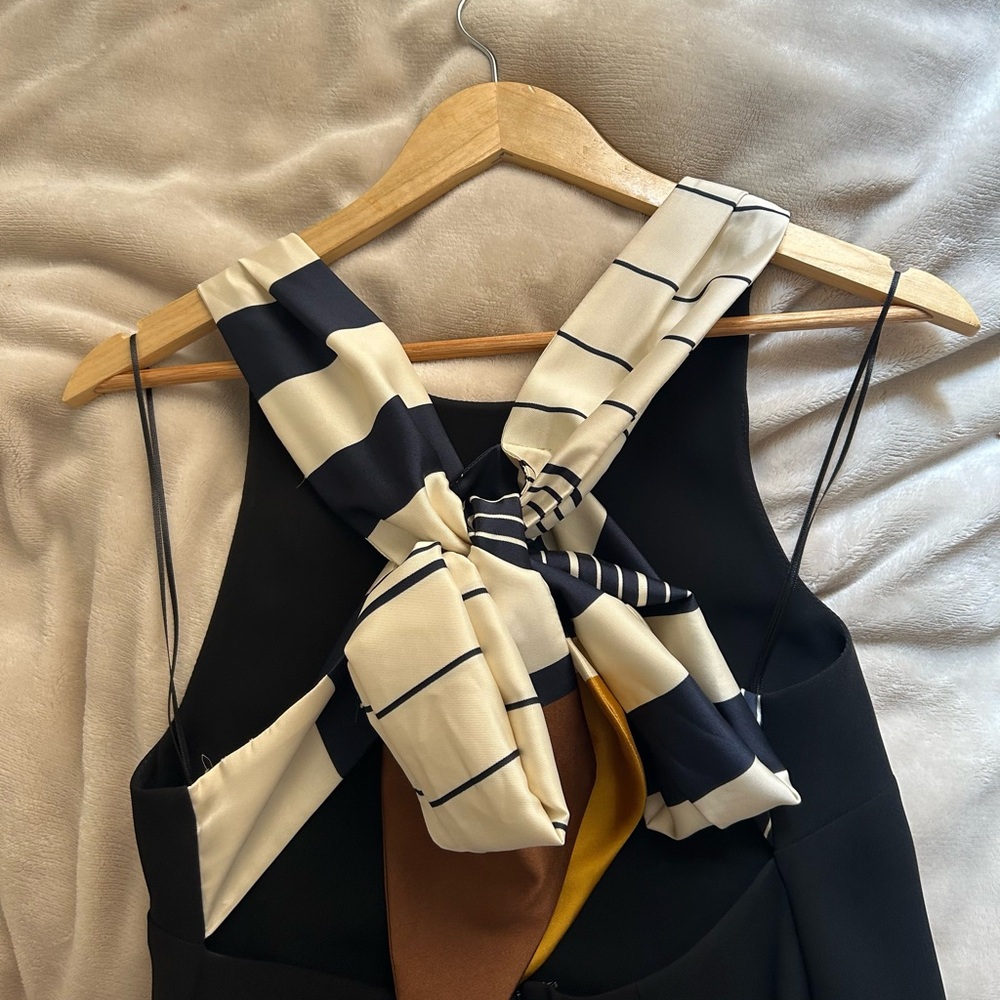 Mango Black Mini Dress | US 4 - Picture 3 of 7